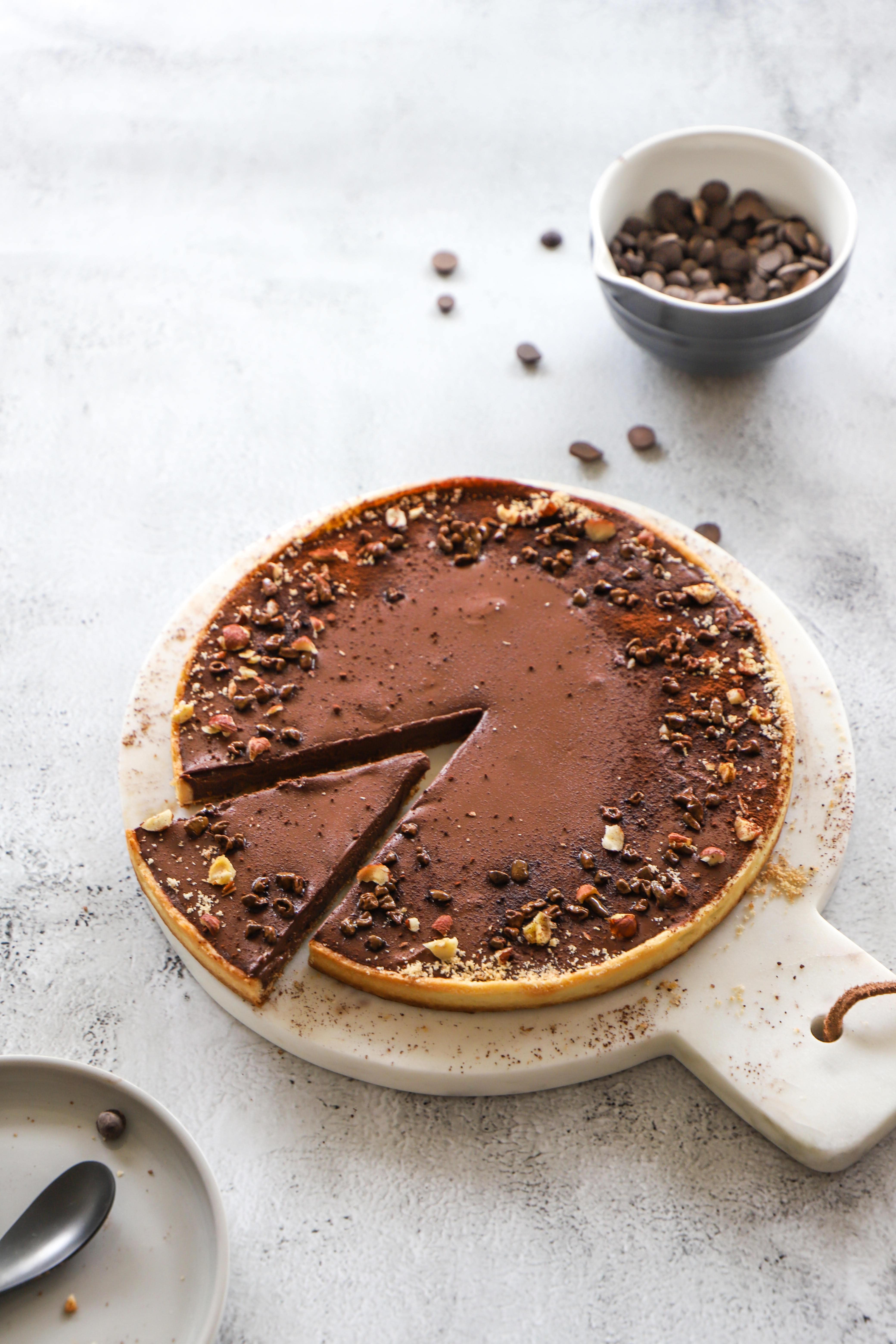 tarte fondante et coulante au chocolat 